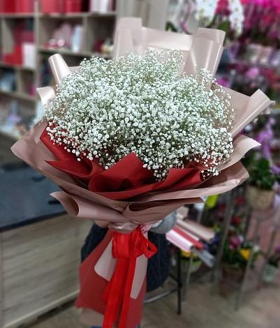 Букет цветов из: Гипсофила в Гиганте