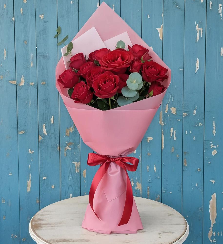 Букет цветов из: Розы в Гиганте