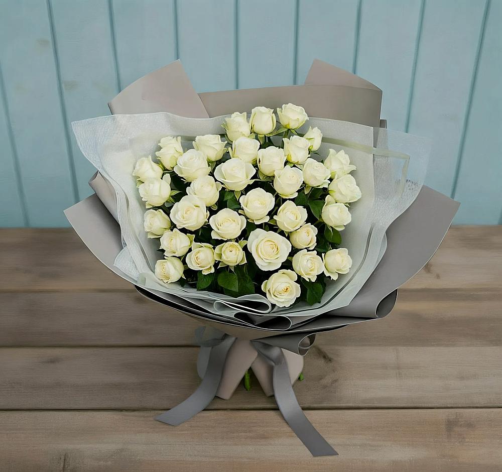 Букет Белоснежная нежность в Гиганте