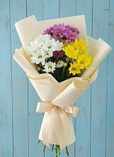 Букет цветов из:  Хризантемы в Гиганте