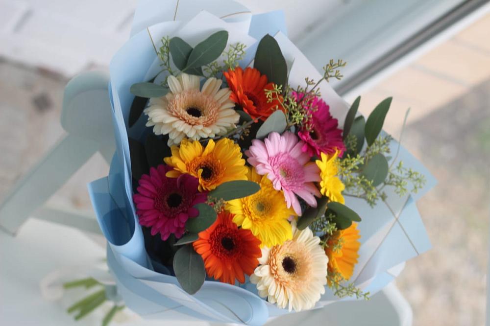 Букет цветов из: Герберы в Гиганте