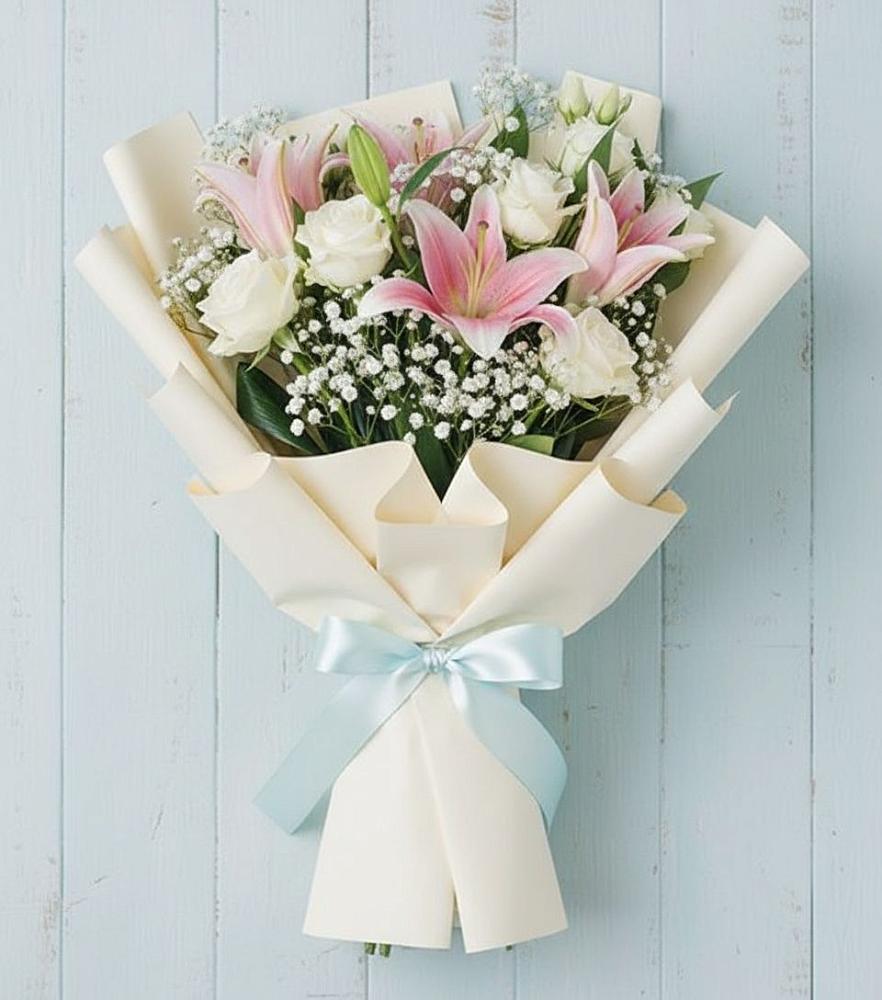 Букет цветов из: Лилии в Гиганте