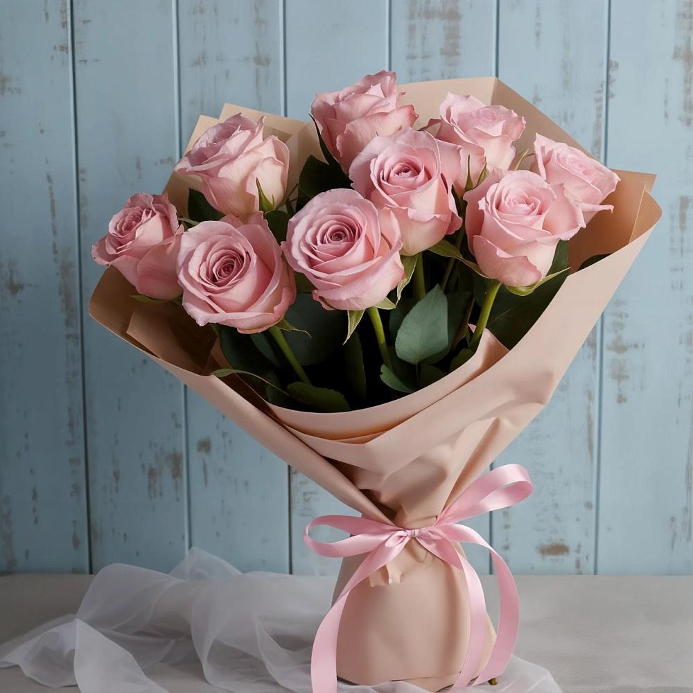 Букет цветов из: Розы в Гиганте