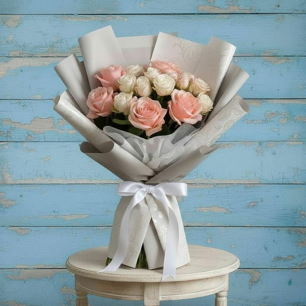 Букет цветов из: Розы в Гиганте