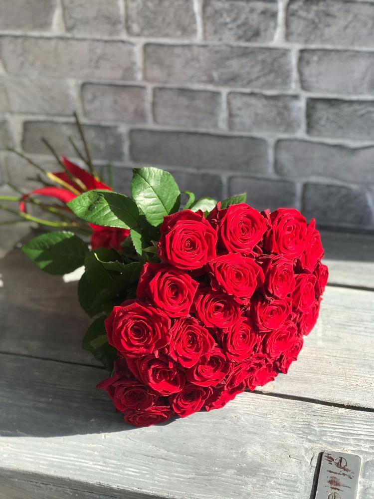 Букет Красные розы Фридом в Гиганте