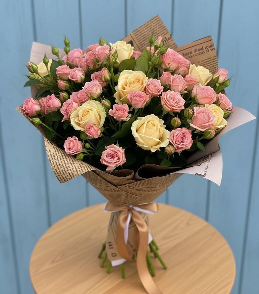 Букет цветов из: Розы в Гиганте