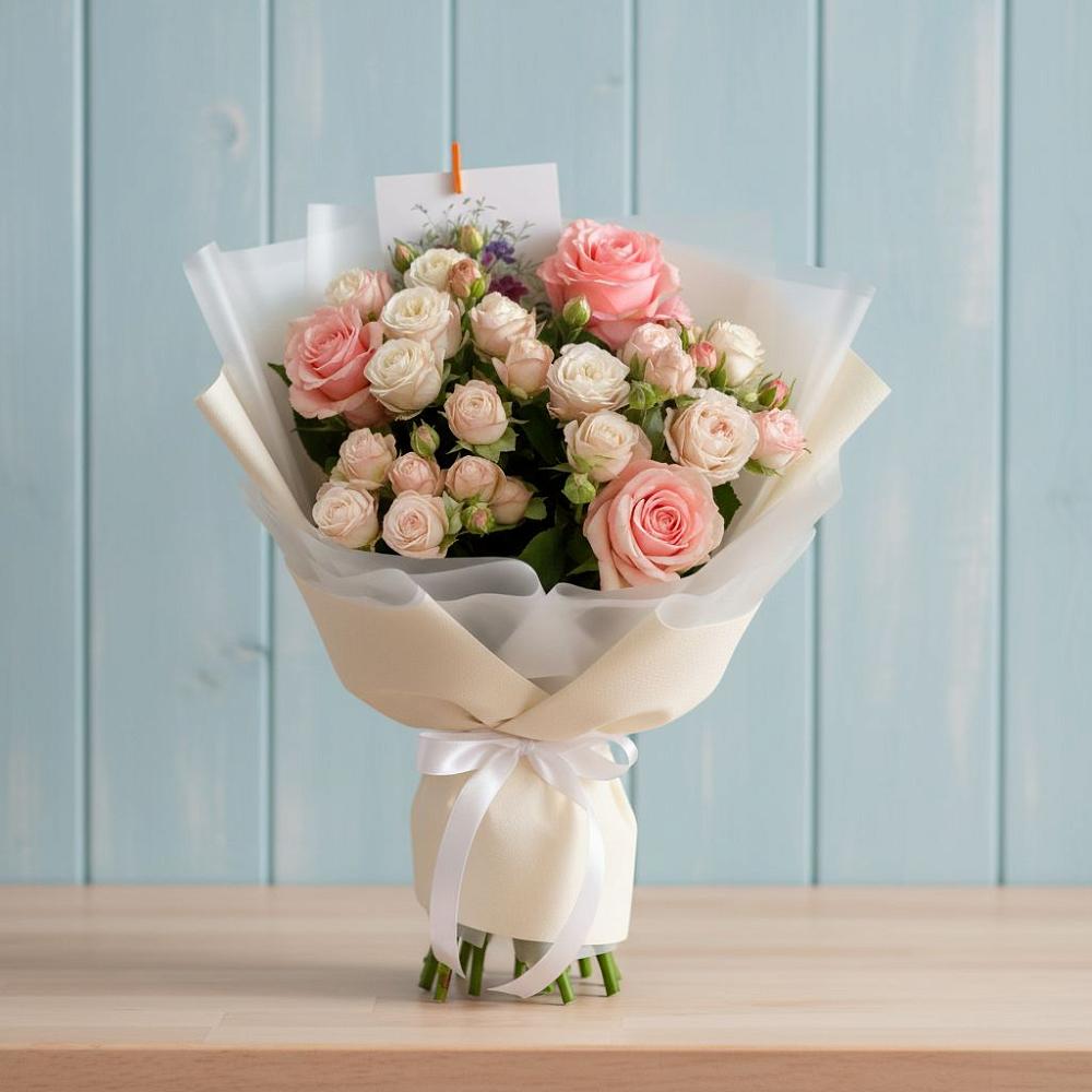 Букет цветов из: Розы в Гиганте