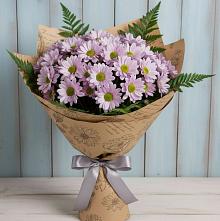 Букет цветов из:  Хризантемы в Гиганте