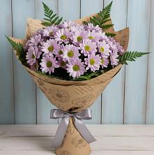 Букет цветов из:  Хризантемы в Гиганте