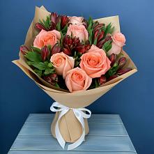 Букет цветов из:  Розы и Альстромерии #REPLACE_PRED# Гиганте