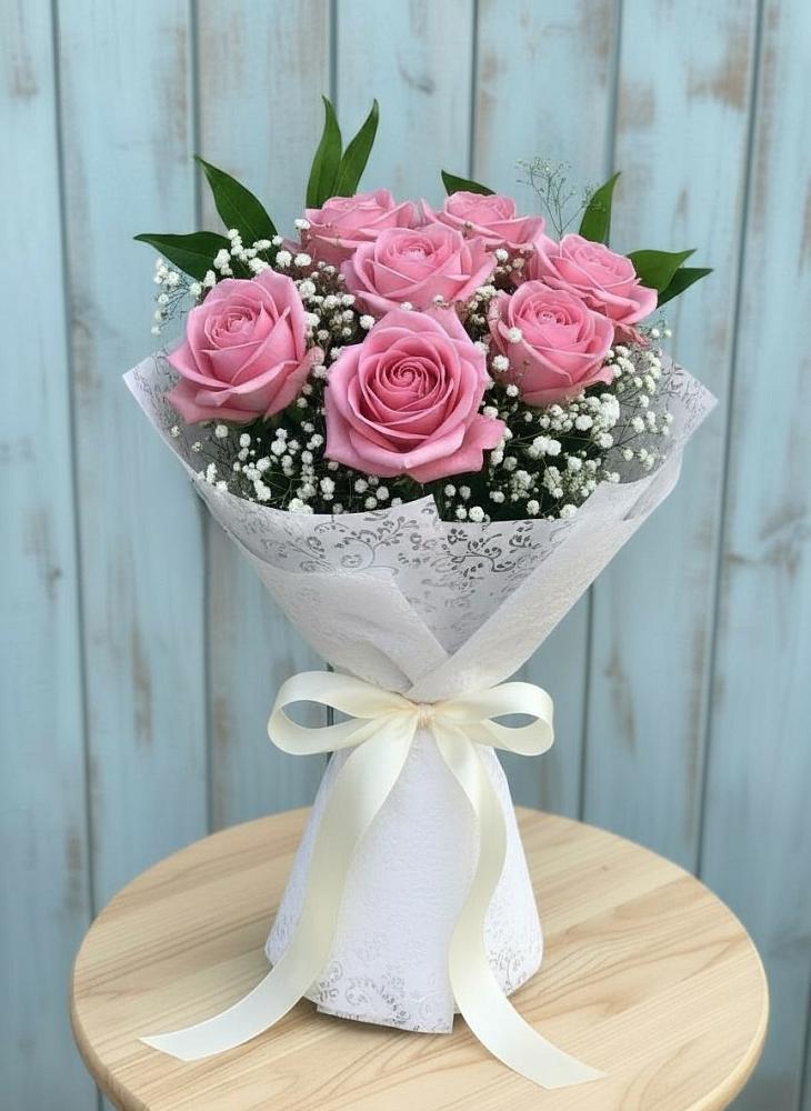 Букет цветов из: Розы в Гиганте