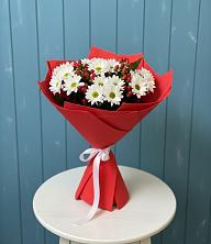 Букет цветов из:  Хризантемы в Гиганте