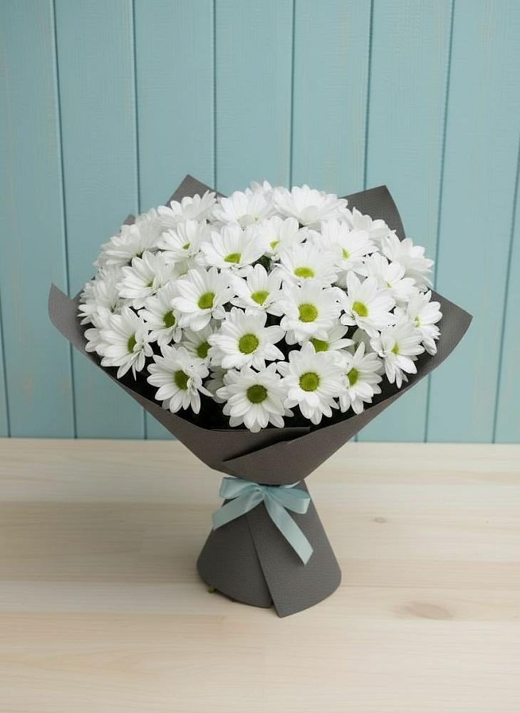 Букет цветов из: Хризантемы в Гиганте