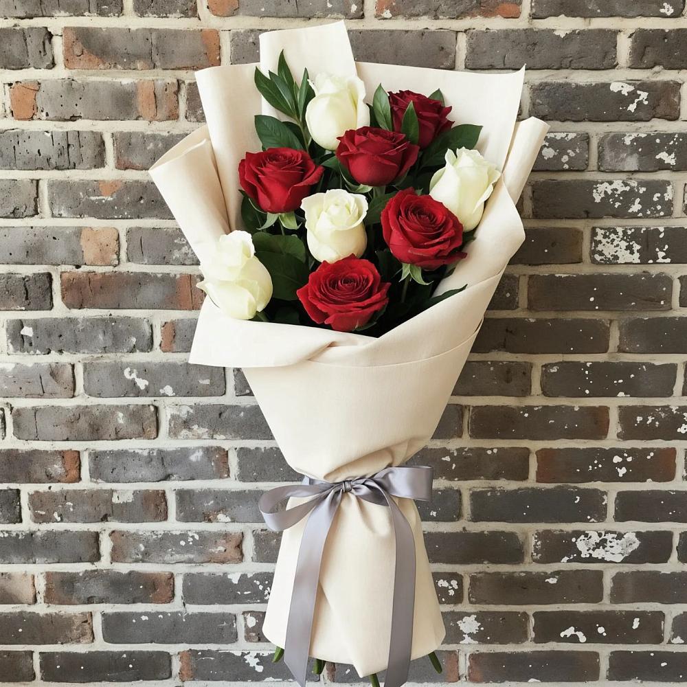 Букет цветов из: Розы в Гиганте