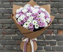 Букет цветов из:  Хризантемы #REPLACE_PRED# Гиганте