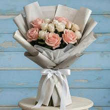 Букет цветов из:  Розы в Гиганте