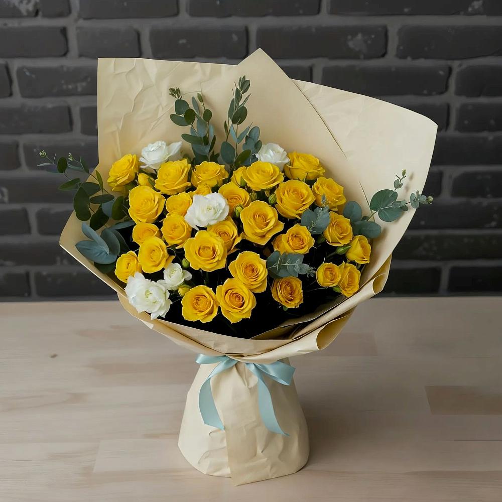 Букет цветов из: Розы в Гиганте