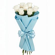 Букет 7 белых роз Проуд в Гиганте