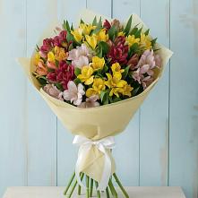 Букет цветов из:  Альстромерии в Гиганте